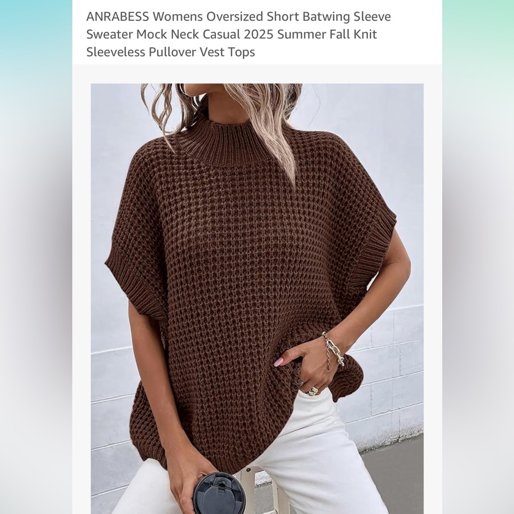 Green short sleeve sweater